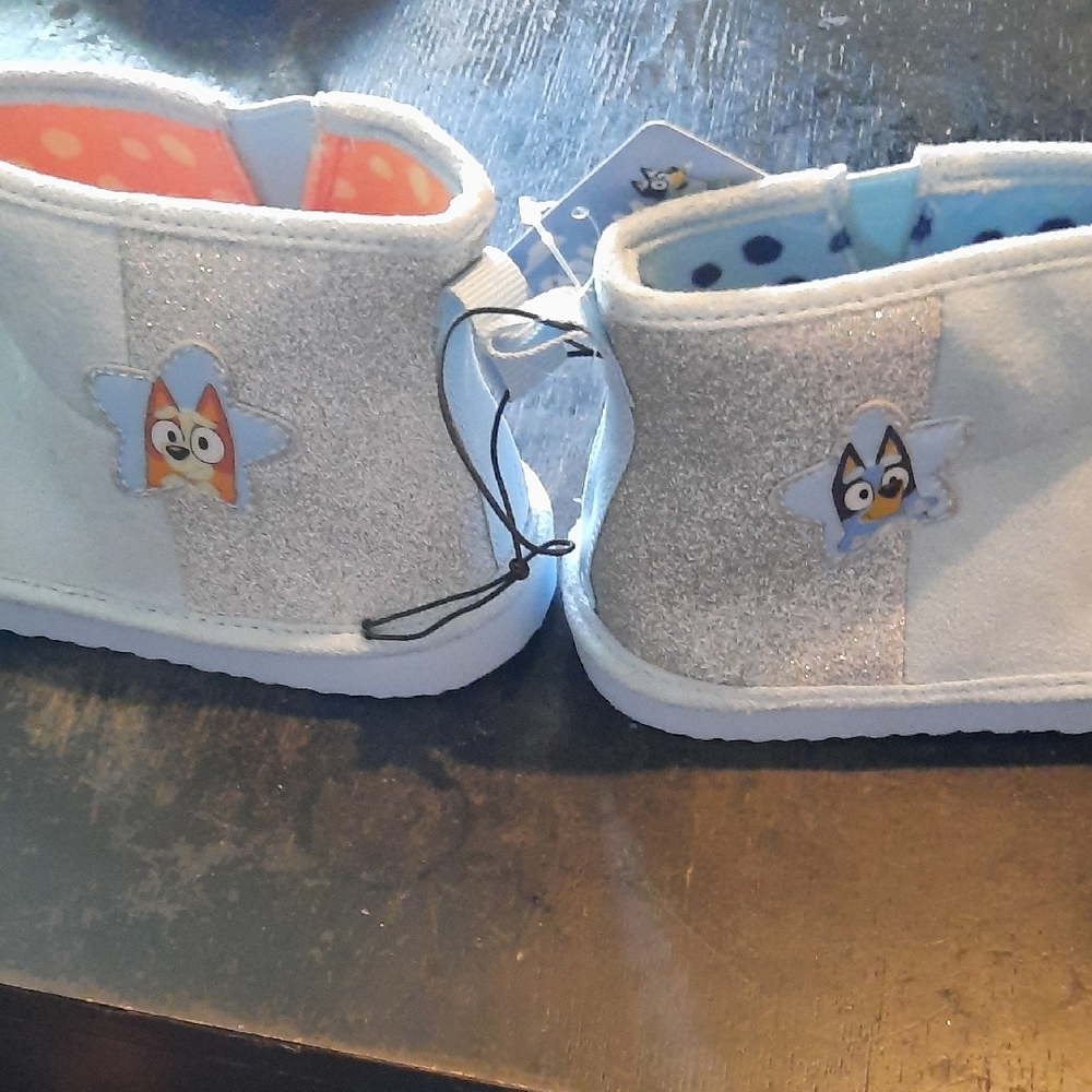 Lucy Silver Sparkly Slippers with Plush Texture